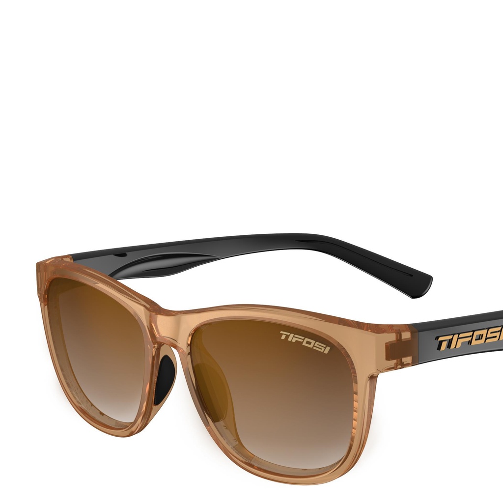 Tifosi Swank Single Lens Sunglasses: Crystal Brown/onyx Brown