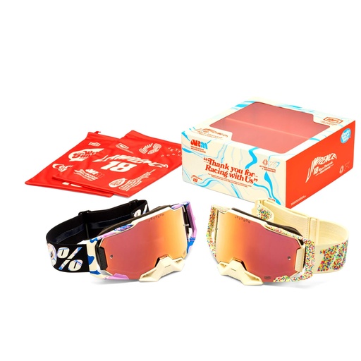 [HP-50057-00001] 100% Armega Goggles Jett Lawrence Donut 2 Pack