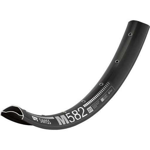 M 582 Sleeve-joined disc-specific 28 hole Presta-drilled black - 27.5"