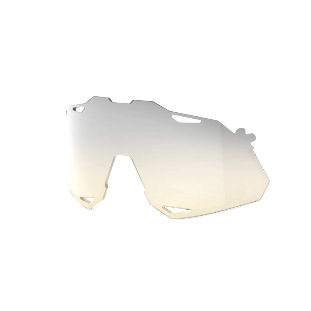 100% Hypercraft XS Replacement Polycarbonate Lens- Lowlight Yellow Silver Mirror