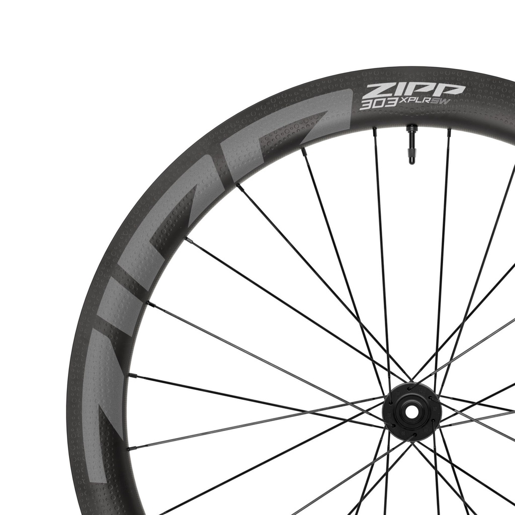 Zipp 303 Xplr Sw Carbon Tubeless Disc Brake Center Locking 700c Front 24spokes 12x100mm Standard Graphic A1:  12x100mm