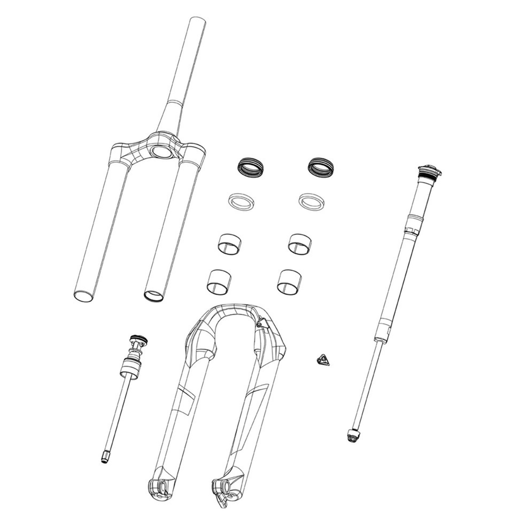 Rockshox Fork Compression Damper Knob Kit- Crown Race Day 2 Damper (Includes Knob