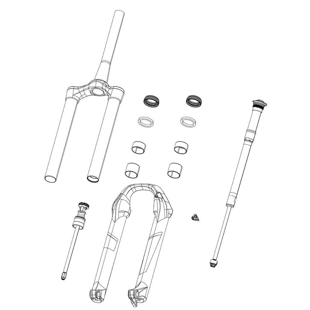 Rockshox Fork Damper Sealhead Assembly - Charger 2 Rl -  (Includes Seals