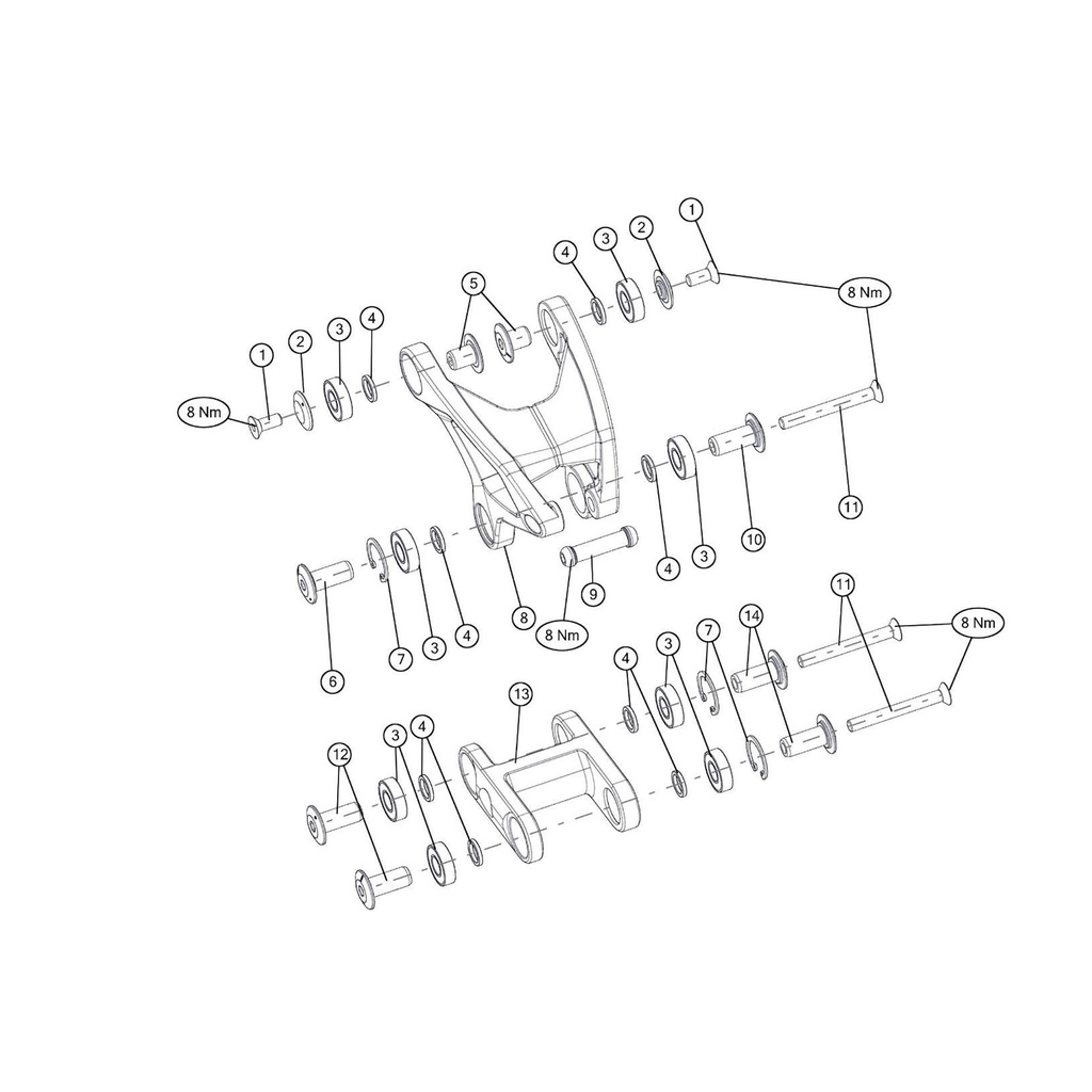 Bmc Spare - Lowerlink Sf Tc-Aps (1 Piece):  