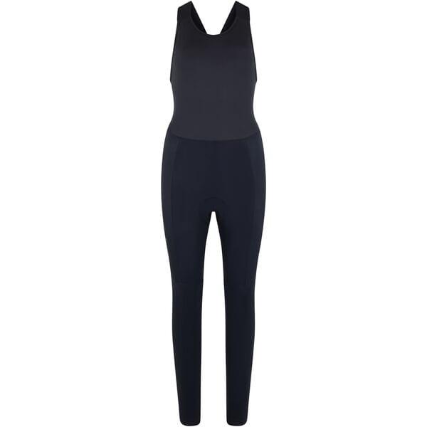 DTE Women's Thermal Bib Tights With EIT Pad, black - size 