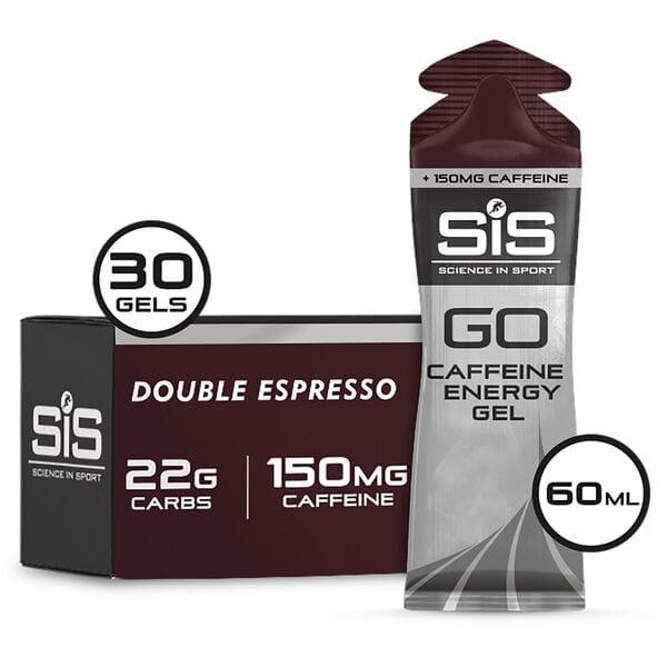 GO Energy + Caffeine Gel - box of 30 gels - double espresso