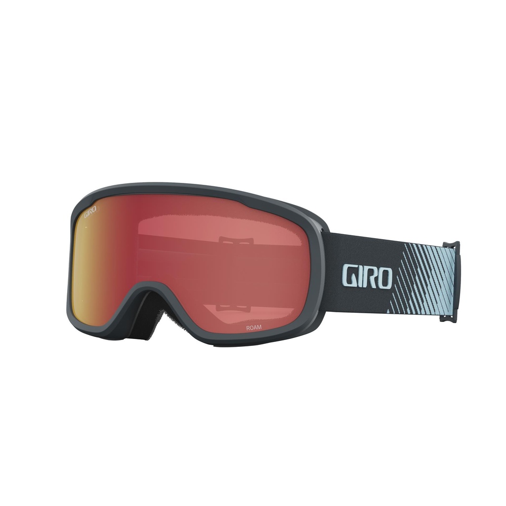 Giro Roam Snow Goggle 2025: Dark Shark Light Streaker Amber/Yellow Medium Frame