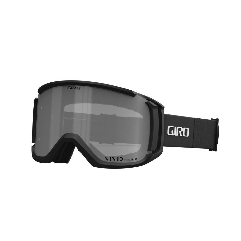 Giro Revolt Snow Goggles 2025: Black & White Thirds Vivid Onyx 