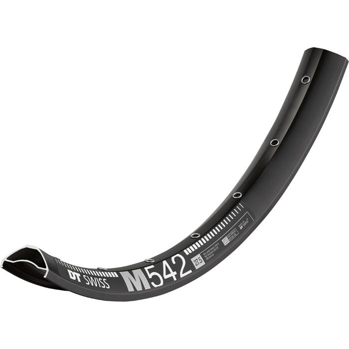 M 542 Sleeve-joined disc-specific 28 hole Presta-drilled black - 27.5"