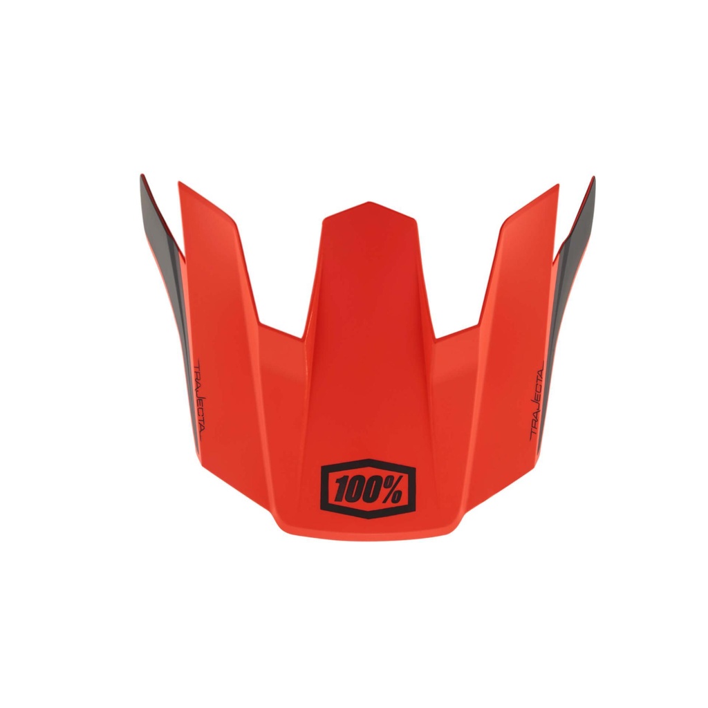  100% Trajecta Helmet Replacement Visor Cargo Fluo Red