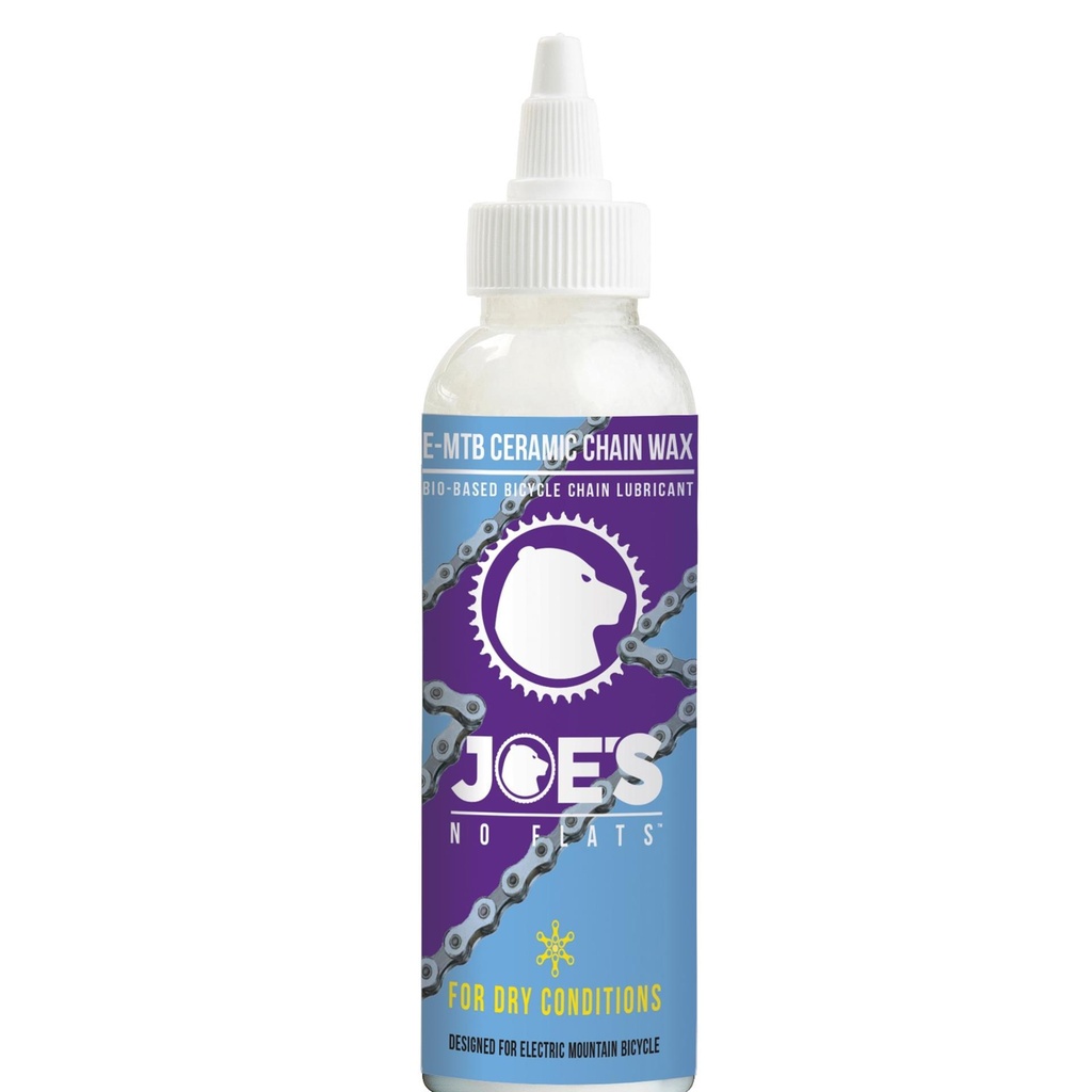 Joe'S No Flats E-Mtb Ceramic Chain Wax Dry Condition (Drop) 125ml Bottle:  125ml