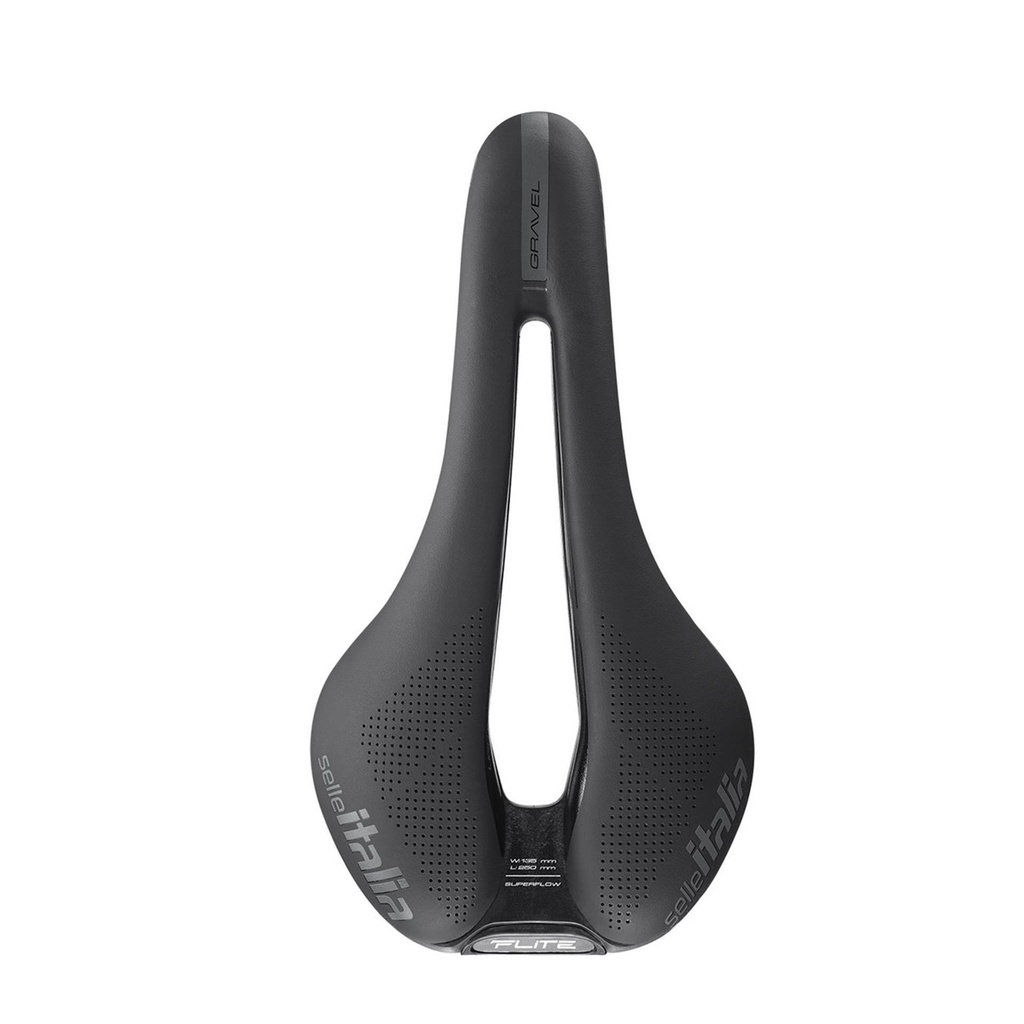 Selle Italia Flite Boost Ti316 Superflow Gravel Saddle: Black 