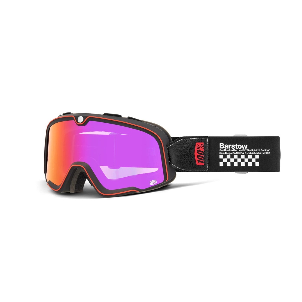  100% Barstow Goggle Klipp  / Mirror Green Lens