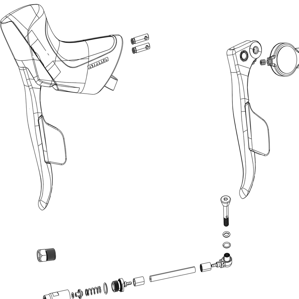 Sram Ed Reach Adjust Cover Brake Lever - Red E1 Ed - Qty2:  