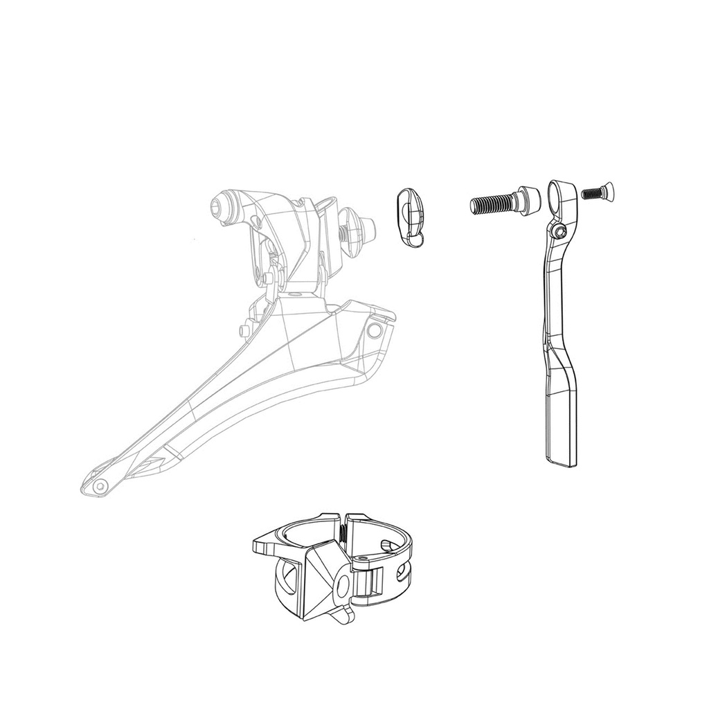 Sram Front Derailleur Spare Parts Kit Force Wide Etap Axs:  