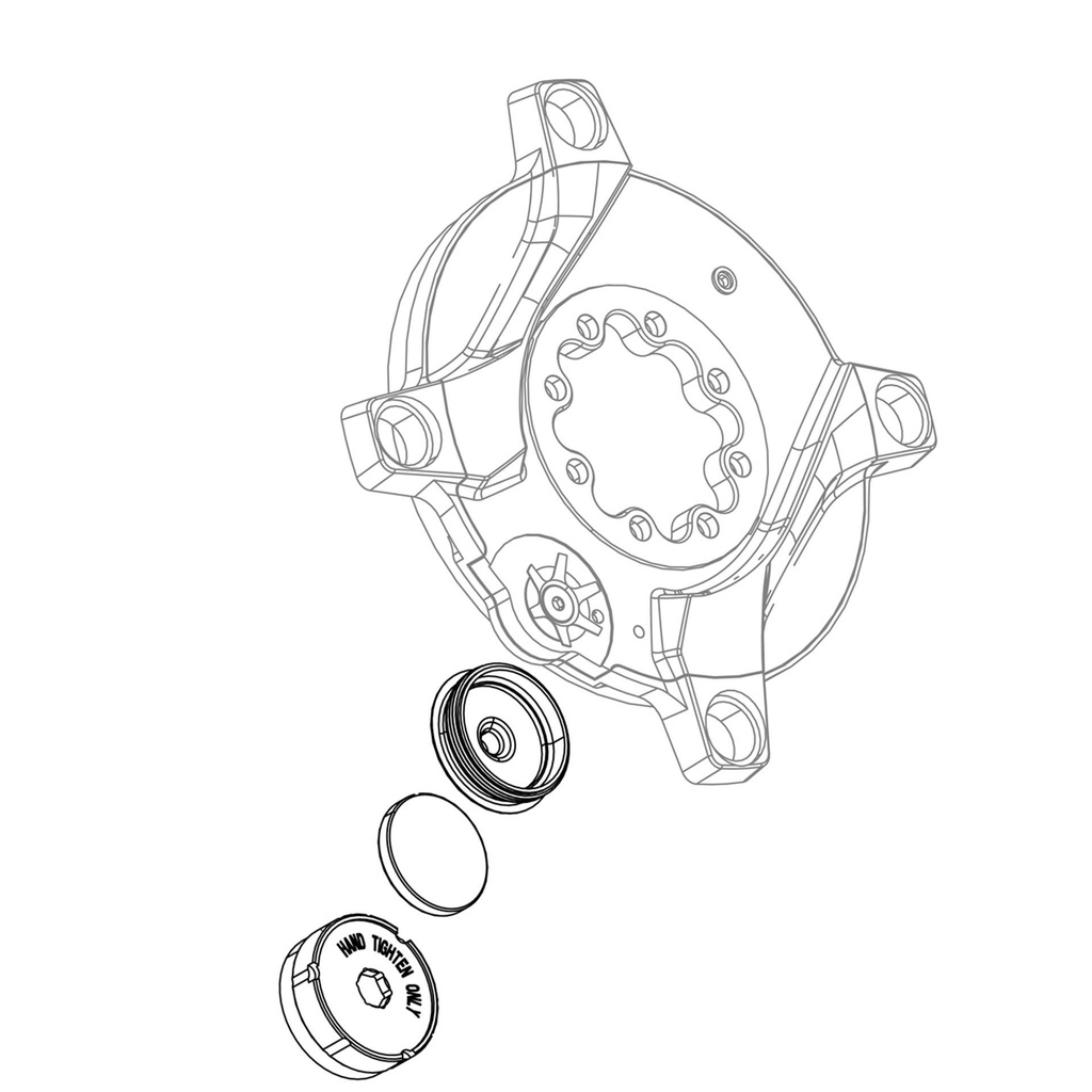 Sram Power Meter Battery Lid And Cover Quarq Red 2x (D1) And Force D2 2x Etap Axs And Aero (Updated Laser Etched Coin Cell Warning):  