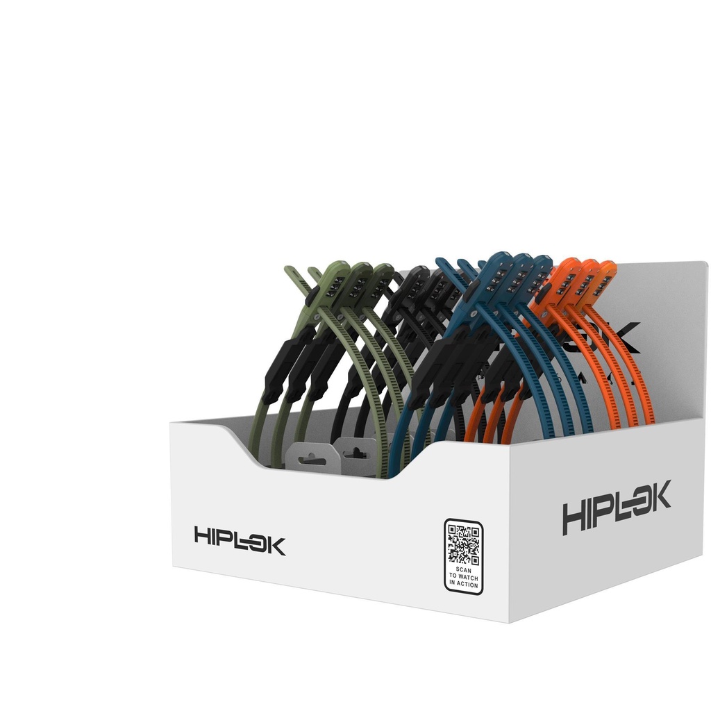 Hiplok Zlok Combo With Bracket Multibox (3 Of Each Colour): Multiple Colours 