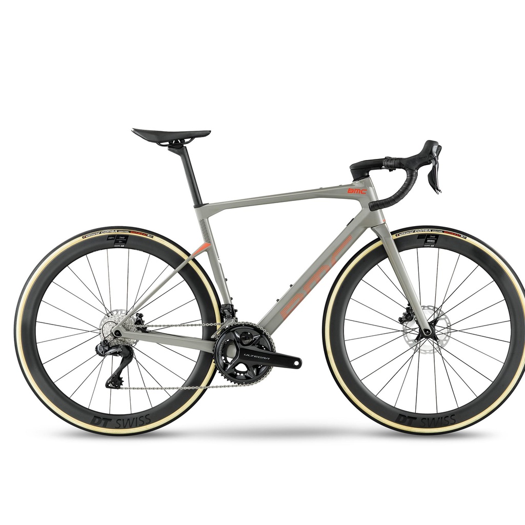 Bmc Roadmachine 01 Three Ultegra Di2: Rhino Grey & Neon Red