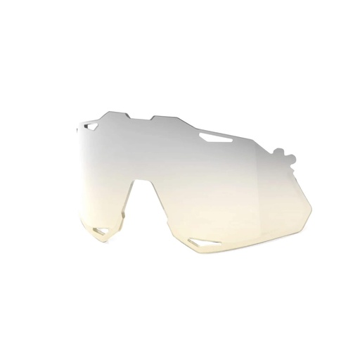 [HP-69014-00007] 100% Hypercraft XS Replacement Polycarbonate Lens- Lowlight Yellow Silver Mirror