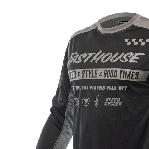 [FHM27500009] Fasthouse Grindhouse Domingo Long Sleeve Jersey 2021: Black M