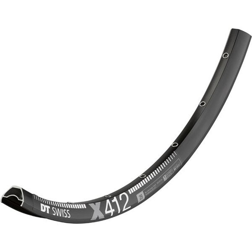 X 412 Sleeve-joined 28 hole Presta-drilled black - 27.5"