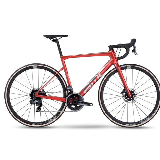 Bmc Teammachine Slr Two Force Axs Hrd: Prisma Red & Brushed Alloy