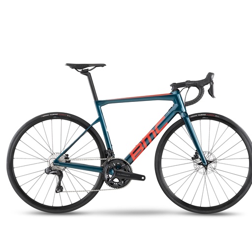 Bmc Teammachine Slr Three Ultegra Di2: Deep Sea & Neon Red