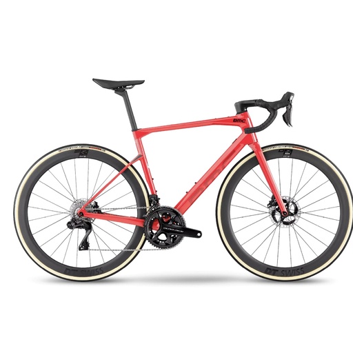 Bmc Roadmachine 01 One Dura Ace Di2: Coral Red & Black