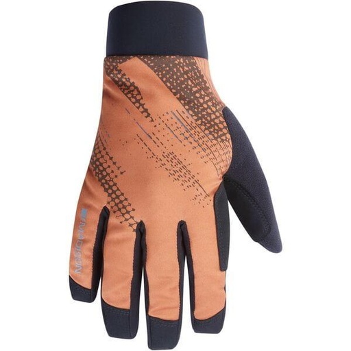 Flux Waterproof Trail Gloves, rust orange perforated bolts - 