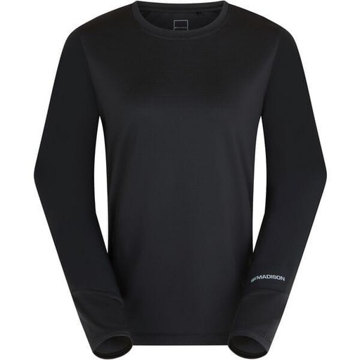 Flux Women's Long Sleeve Trail Jersey, black perforated bolts - size 