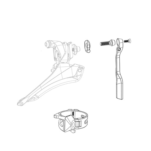 [SSP007002] Sram Front Derailleur Spare Parts Kit Force Wide Etap Axs:  