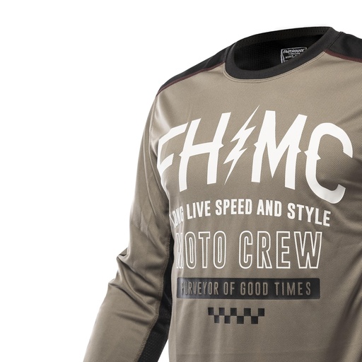 [FHM27529712] Fasthouse Grindhouse Cypher Long Sleeve Jersey 2021: Moss/Grey 2xl